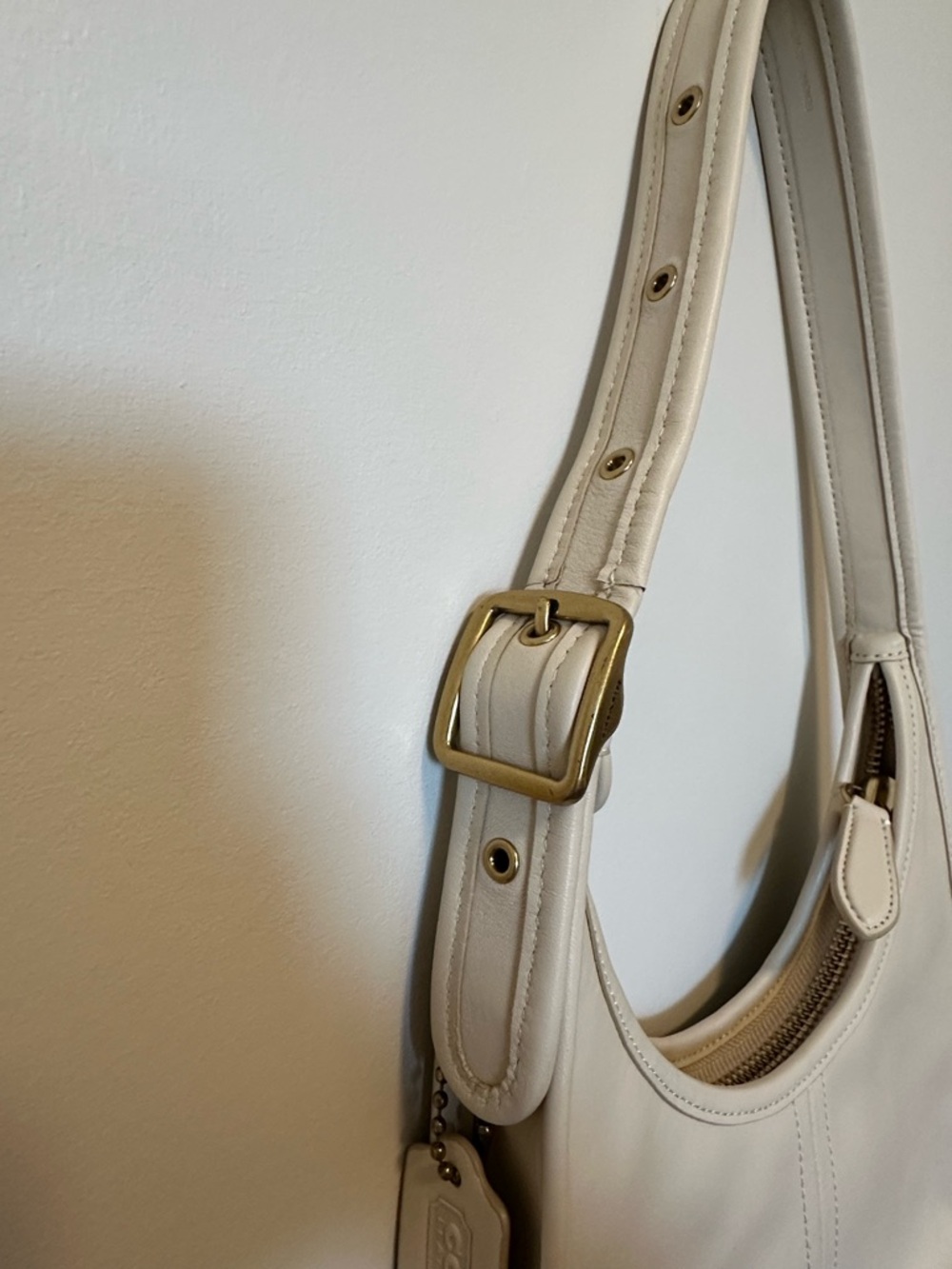 Coach Cream Leather Ergo Shoulder Bag - Picture 7 of 15
